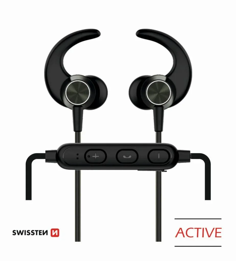 BLUETOOTH EARPHONES SWISSTEN ACTIVE BLACK
