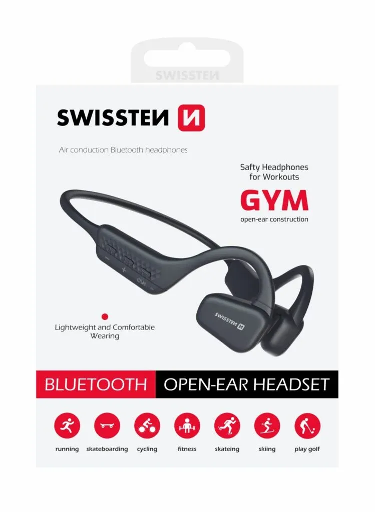 BLUETOOTH EARPHONES SWISSTEN GYM AIR CONDUCTION
