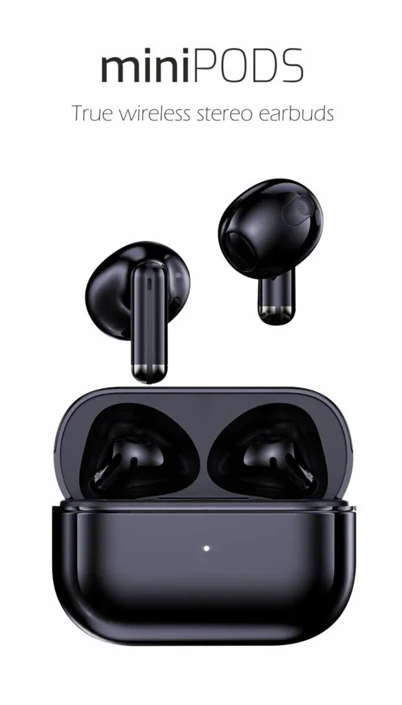 BLUETOOTH TWS EARPHONES SWISSTEN MINIPODS BLACK