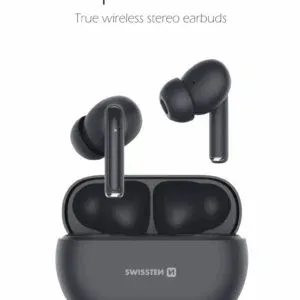 BLUETOOTH TWS EARPHONES SWISSTEN PRO TUNE BLACK