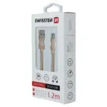 DATA CABLE SWISSTEN TEXTILE USB / MICRO USB 1.2 M GOLD