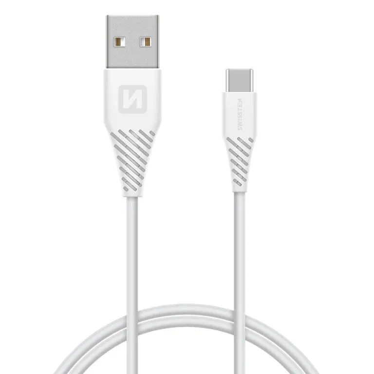 DATA CABLE SWISSTEN USB / USB-C SUPER FAST CHARGING 5A 1.5M WHITE