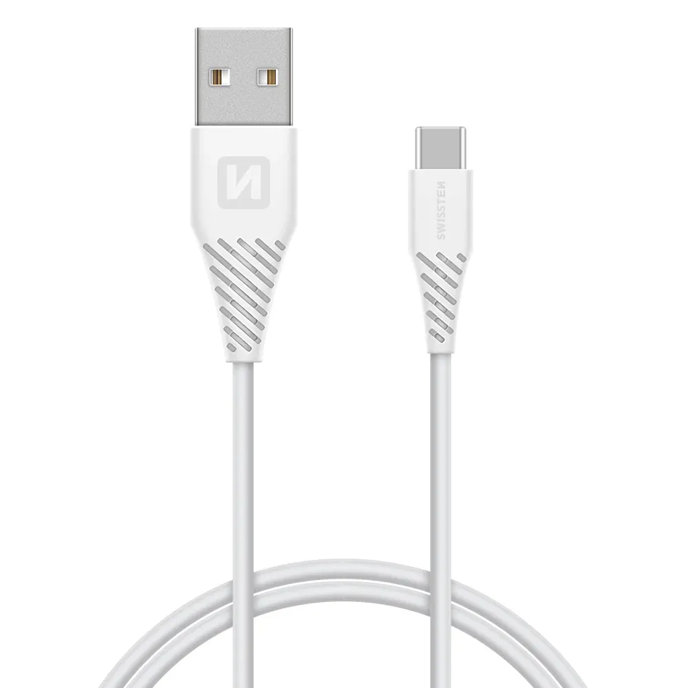 DATA CABLE SWISSTEN USB / USB-C SUPER FAST CHARGING 5A 1.5M WHITE