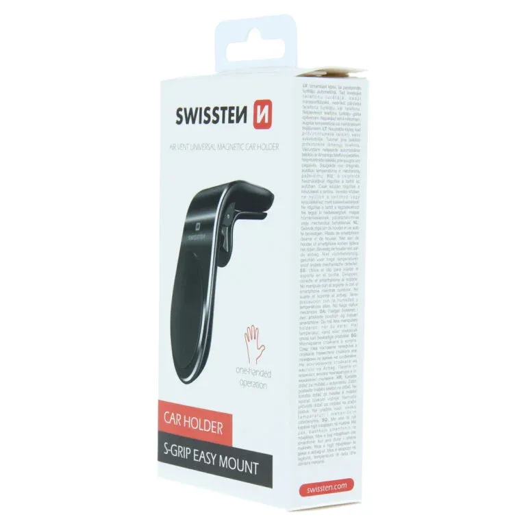 MAGNETIC CAR HOLDER SWISSTEN EASY MOUNT BLACK