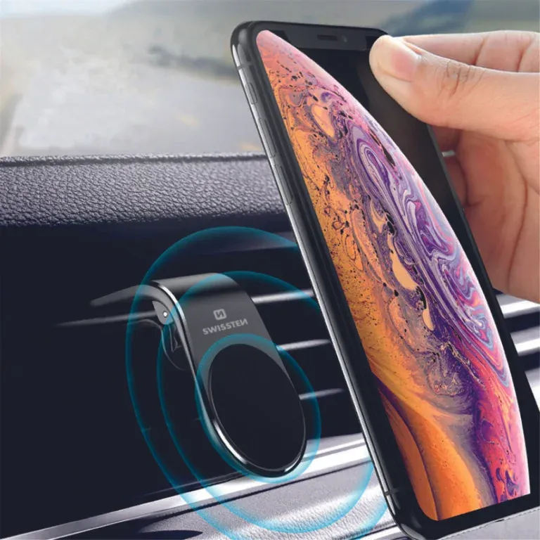 MAGNETIC CAR HOLDER SWISSTEN EASY MOUNT BLACK