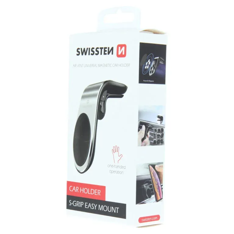 MAGNETIC CAR HOLDER SWISSTEN EASY MOUNT SILVER