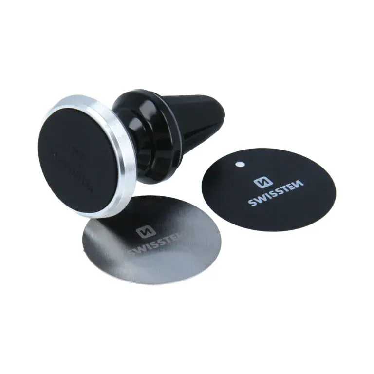 MAGNETIC CAR HOLDER SWISSTEN S-GRIP AIR VENT AV-M9 BLACK-SILVER