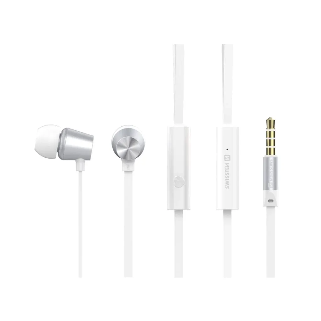 SWISSTEN EARBUDS DYNAMIC YS500 SILVER/WHITE