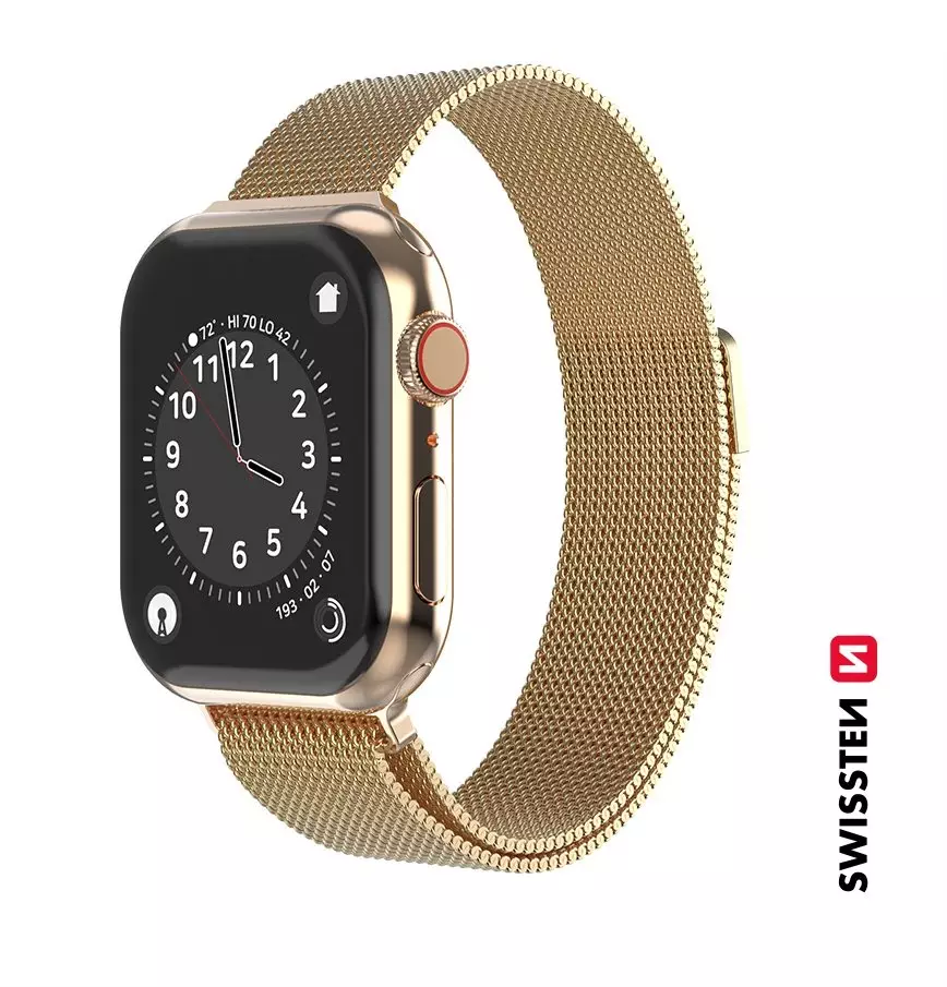 SWISSTEN MESH BAND FOR APPLE WATCH 42-44 mm GOLD