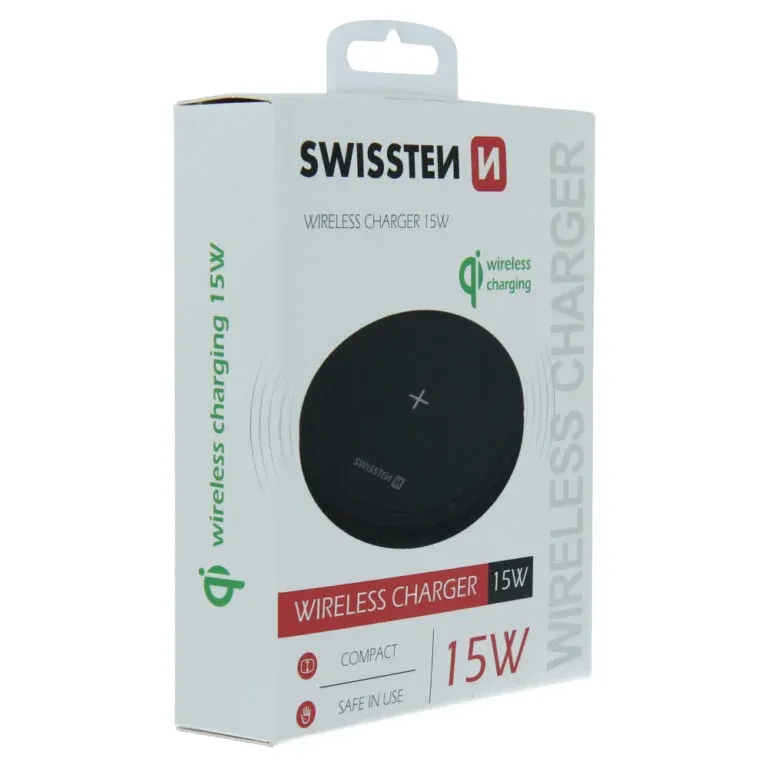SWISSTEN WIRELESS CHARGER 15W BLAC