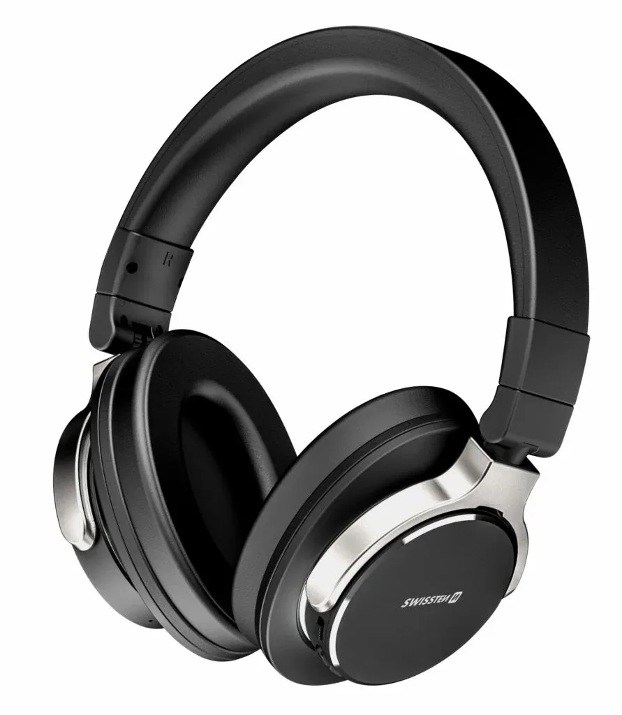 WIRELESS STEREO HEADPHONES SWISSTEN JUMBO BLACK