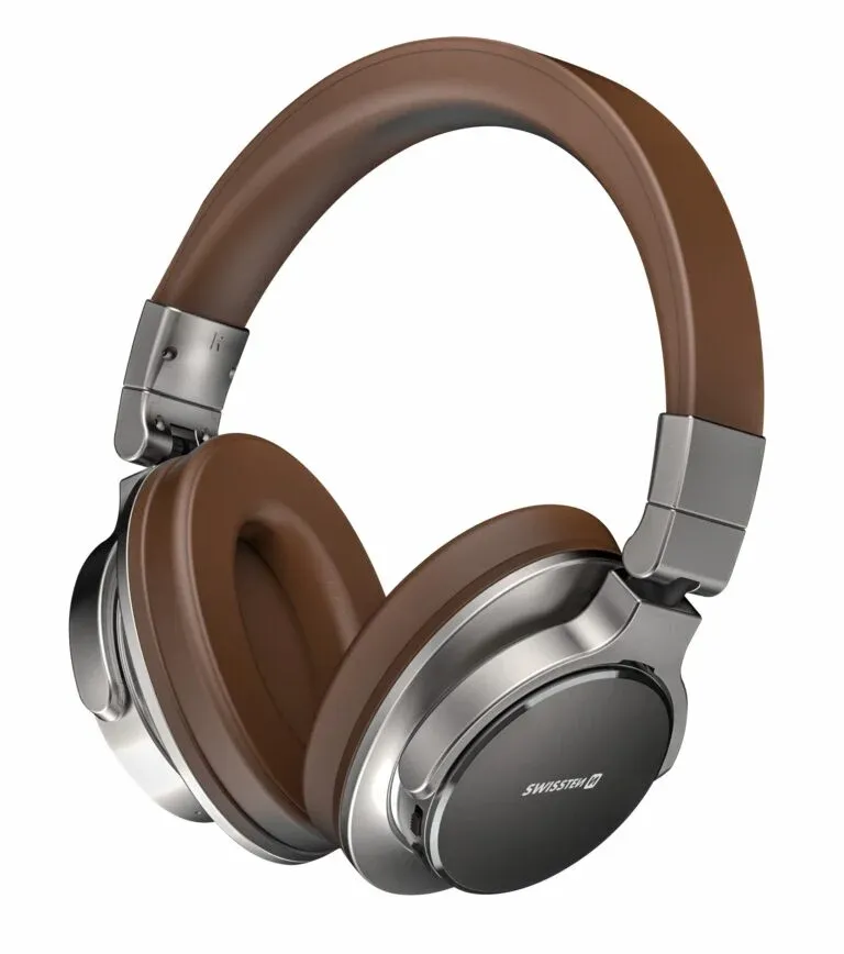 WIRELESS STEREO HEADPHONES SWISSTEN JUMBO SILVER/BROWN