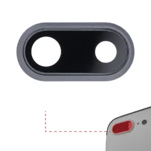 iPhone 8P Rear Camera Lens Replacement With Securing Bracket Grey-full original