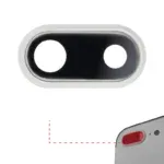 iPhone 8P Rear Camera Lens Replacement With Securing Bracket Silver-full original