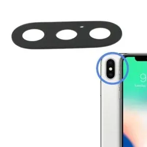 iPhone X Back Camera Lens Glass Replacement Black