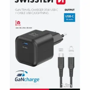 SWISSTEN CHARGER GaN 1x USB-C 35W POWER