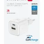 SWISSTEN CHARGER GaN 1x USB-C 20W PD AND 1x USB-A 18W QC
