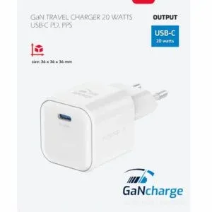 SWISSTEN CHARGER GaN 1x USB-C 20W POWER DELIVERY WHITE