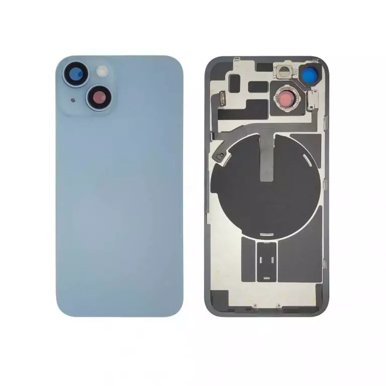iPhone 14 - Back housing glass OEM with small parts