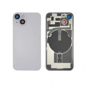iPhone 14 - Back housing glass OEM with small parts