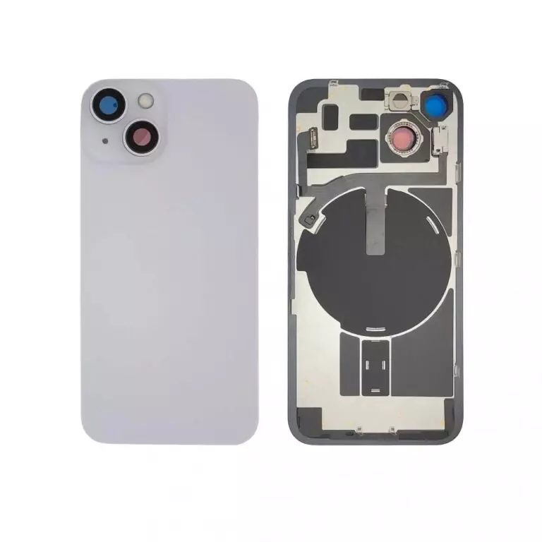 iPhone 14 - Back housing glass OEM with small parts