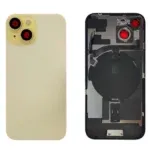 iPhone 15 - Back housing glass OEM with small parts - with logo