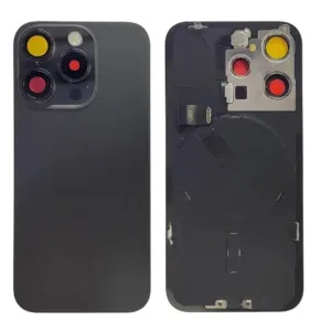 iPhone 15 Pro - Back housing glass OEM with small parts - with logo
