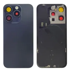 iPhone 15 Pro - Back housing glass OEM with small parts - with logo