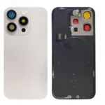 iPhone 15 Pro - Back housing glass OEM with small parts - with logo