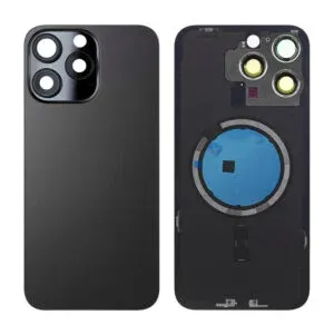 Nparts Ultra Back Cover Glass Assembly With MagSafe Only For IPH 15 Pro Max Black