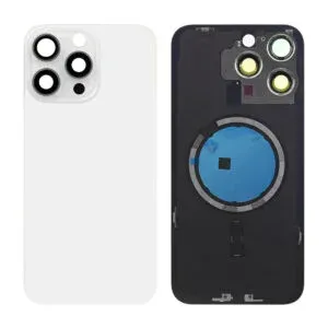 Nparts Ultra Back Cover Glass Assembly With MagSafe Only For IPH 15 Pro Max Silver