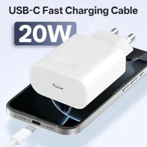 20w EU Charger + C to C cable
With Package